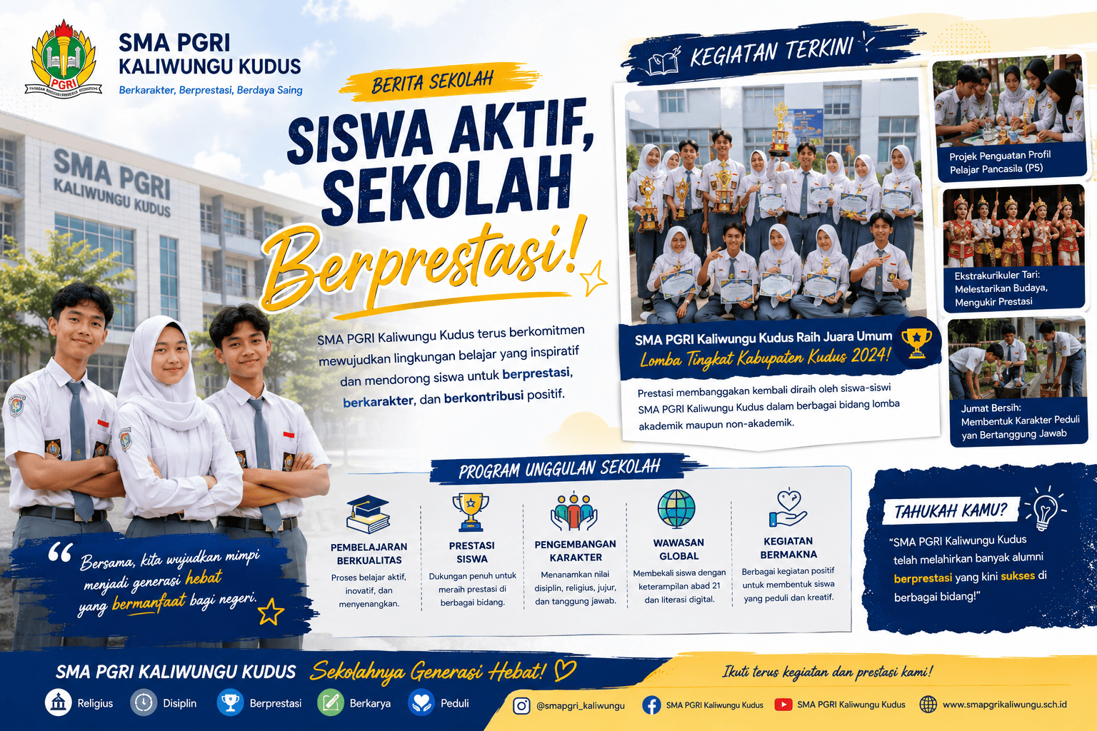 Pelepasan Siswa Kelas XII SMA PGRI Kaliwungu Tahun Ajaran 2025/2026